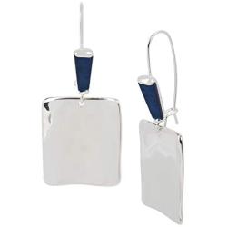 Patina Large Geometric Drop Earrings, 321593SLV460