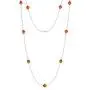 Swarovski Station Necklace Sterling Silver for Women 18 Inches Long Chain Necklace with Swarovski Crystals Swarovski Station Necklace Sterling Silver for Women 18 Inches Long Chain Necklace with Swarovski Crystals
