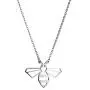 La Menagerie Bee Silver Origami Jewelry - Silver Geometric Chain Necklace – 925 Sterling Plated Silver Necklace for Women & Girls – Stylish Bee Pendant Necklace La Menagerie Bee Silver Origami Jewelry - Silver Geometric Chain Necklace – 925 Sterling Plated Silver Necklace for Women & Girls – Stylish Bee Pendant Necklace