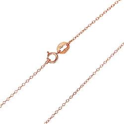 River Island Sterling Silver 1 mm Rolo Chain Size 14-36'' | Available in Silver, Rose and Yellow Gold