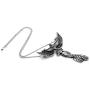 Xusamss Punk Titanium Steel Animal Phoenix Pendant Necklace,24inches Chain