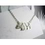 La Menagerie Bear Silver Origami Jewelry & Silver Geometric Necklace – 925 Sterling Plated Silver Necklace & Bear Necklaces for Women – Bear Necklace for Girls & Origami Necklace