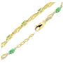 RYLOS Bracelets for Women 925 Silver Serenity Wave Tennis Bracelet Gemstone & Genuine Diamonds Adjustable to Fit 7''-8'' Wrist, 9 Gorgeous 5X3MM Jewelry for Women Friendship Bracelets