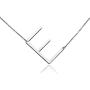 RINHOO Stainless Steel Large Silver Initial Alphabet 26 Big Letters Script Name Pendant Chain Necklace from A-Z