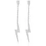 Edforce Stainless Steel Womens Girls Teens Earrings Lightning Bolt Dangle, 60mm/2.4in Edforce Stainless Steel Womens Girls Teens Earrings Lightning Bolt Dangle, 60mm/2.4in