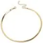 MoMoMin Simple Fashion Shiny Metal Snake Chain Choker Adjustable Necklace for Men Women Boys and Girls