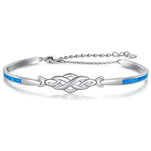 WINNICACA Women Opal Cuff Bangle Bracelet,Hypoallergenic Sterling Silver Inspirational Jewelry Birthday Mothers Day Gifts for Her Mom Friends WINNICACA Women Opal Cuff Bangle Bracelet,Hypoallergenic Sterling Silver Inspirational Jewelry Birthday Mothers Day Gifts for Her Mom Friends