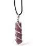 Raw Lepidolite Healing Crystal Necklace - For Reiki Trust Calm Hope Self Love Optimism Heart Chakra Raw Lepidolite Healing Crystal Necklace - For Reiki Trust Calm Hope Self Love Optimism Heart Chakra