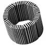 Ruby Olive Contrast Striped Edge Bangle