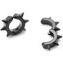 Xusamss Punk Jewelry Stainless Steel Spike Rivet Ear Clip Earrings