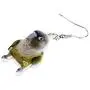 NEWEI Acrylic Green Cheek Parrot Bird Earrings Dangle Drop For Women Lovely Animal Ornamets Jewelry Charm Gifts