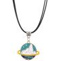 Winssi Cartoon Planet Necklace Astronomy Jewelry Outer Space Jewelry for Teen Girls and Boys