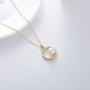 SISGEM 14K Gold Pearl Necklace for Women Pearl Pendant Necklace Dainty Jewelry Anniversary Mothers Day Present for Her, Mom, Wife