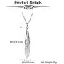Top Plaza Natural Healing Crystal Stone Necklace Antique Silver Gemstone Point Pendulum Necklaces Reiki Quartz Jewelry for Women Girls