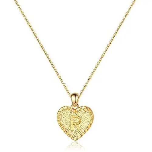 IEFSHINY Heart Initial Necklace for Women - 14K Gold Filled Dainty Heart Pendant Initial Letter Necklaces, Handmade Engraved Alphabet Monogram Necklaces Jewelry Gift Idea for Women Teen Girls IEFSHINY Heart Initial Necklace for Women - 14K Gold Filled Dainty Heart Pendant Initial Letter Necklaces, Handmade Engraved Alphabet Monogram Necklaces Jewelry Gift Idea for Women Teen Girls