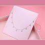 S925 Sterling Silver Celestial Jewelry Lucky Star Hollow Choker Necklace Disc Chain Statement Short Chain Necklace for Women Girls