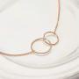 Dear Ava Mother Daughter Gift Necklace, Gifts for Mom, Mom Necklace, Jewelry, 2 Interlocking Circles