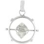 Starborn Herkimer Diamond Spinner Pendant in Sterling Silver