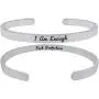 I Am Enough F-K Perfection Inspirational Mantra Sayings Cuff Band Bracelet Gifts for Women, Positive Message Bracelet, Encouragement Jewelry Gifts, Womens Motivational Gifts I Am Enough F-K Perfection Inspirational Mantra Sayings Cuff Band Bracelet Gifts for Women, Positive Message Bracelet, Encouragement Jewelry Gifts, Womens Motivational Gifts