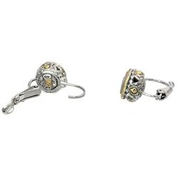 John Medeiros Beijos Collection Beautiful 6MM Cubic-Zirconia Bezel Earring Set …