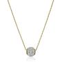 10k Swarovski Crystal Slide Ball Pendant Necklace, 18''