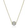 10k Swarovski Crystal Slide Ball Pendant Necklace, 18''