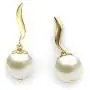 CaratLane Snow Drop Pearl Earrings for Women in 18 K Yellow Gold with Jewelry Gift Box CaratLane Snow Drop Pearl Earrings for Women in 18 K Yellow Gold with Jewelry Gift Box