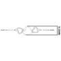 Triple Heart Natural Diamond Bolo Bracelet in 925 Sterling Silver