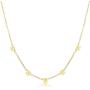 Blossom & Hue Dangle Choker Dainty Droplet Necklace | Dainty Gold Necklace | Hypoallergenic 18K Gold Plated .925 | Miminalist Layering Necklace