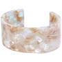 Aineecy Acrylic Leopard Open Cuff Bracelet Mottled Acetate Tortoise Bracelet Bangle Wide Wrap Wristband Jewelry for Women Girls