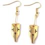JoJo Bizarre Adventure Rohan Earrings - Gold Pen Nib Drop Anime Earrings - For JoJo Fans