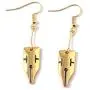 JoJo Bizarre Adventure Rohan Earrings - Gold Pen Nib Drop Anime Earrings - For JoJo Fans