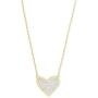 Kendra Scott Ari Heart Adjustable Length Pendant Necklace for Women, Fashion Jewelry