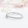 LGSY 925 Sterling Silver Double Heart Rings for Women Infinity Love Promise Thin Rings for Jewelry Gift