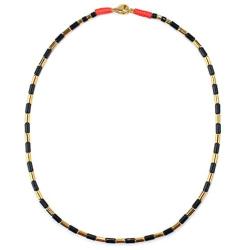 KELITCH Lucky Choker Necklaces Multicolor Enamel Beaded Necklaces Bohemian Multi Strands Bracelets Stretchy Jewelry