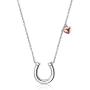 POPLYKE Sterling Silver Horseshoe Necklace Horse Jewelery Gifts for Women