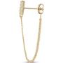 Highstreet .925 Sterling Silver dangling drop chain earrings for women | elegant design | hypoallergenic | light and easy on the ear for all day use
