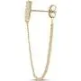 Highstreet .925 Sterling Silver dangling drop chain earrings for women | elegant design | hypoallergenic | light and easy on the ear for all day use Highstreet .925 Sterling Silver dangling drop chain earrings for women | elegant design | hypoallergenic | light and easy on the ear for all day use
