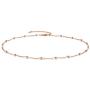 EPIRORA Choker Necklace for Women 925 Sterling Silver Gold Plated Dainty Satellite Bead Chain Pendant Minimalist Jewelry, 16+2''