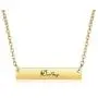 PANGRUI Engraved Bar Necklace, 18k Gold Plated Stainless Steel Customized Nameplate Necklace Personalized Choker Jewelry Gift for Women Girls Wedding Appointment PANGRUI Engraved Bar Necklace, 18k Gold Plated Stainless Steel Customized Nameplate Necklace Personalized Choker Jewelry Gift for Women Girls Wedding Appointment