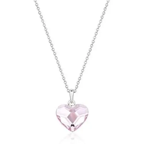 Women Heart Necklace, Double Sided Heart Pendant Necklaces for Girls Swarovski Crystal Necklace Gifts for Her Birthday Valentine Day Fashion Jewelry for Mom Daughter Teen Girls Girlfriend, White Gold Women Heart Necklace, Double Sided Heart Pendant Necklaces for Girls Swarovski Crystal Necklace Gifts for Her Birthday Valentine Day Fashion Jewelry for Mom Daughter Teen Girls Girlfriend, White Gold