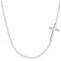EVER FAITH 925 Sterling Silver Simple Sideways Cross Pendant Choker Necklace for Women, Girls EVER FAITH 925 Sterling Silver Simple Sideways Cross Pendant Choker Necklace for Women, Girls