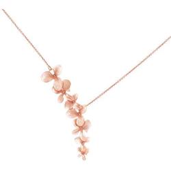 Ann Tarry Gold Plated Orchid Flower Necklace or Bracelet + Beautiful Gift Box