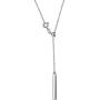 S925 Sterling Silver Dangle Tassel Jewelry Adjustable Long Chain Sweater Necklace for Women Girls