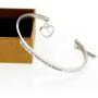 Uloveido A Piece of My Heart Lives in Heaven Bracelet,Rose Gold Plated Stainless Steel,Faith Pendant,Heart Mustard Seed Cuff Bangle Y628