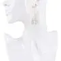 Allison Rose Atelier Marble and 18ct Gold Plated Dangle-Drop Fashion Earrings with Steel Posts – Fish Hook Closure