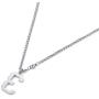 QeenseKc Inspiration Lucky Number 9 Necklace Personalized Baseball Jersey Initial Stainless SteelPendant Jewelry for Sports Fan Gift 3mm Keel Link Chain