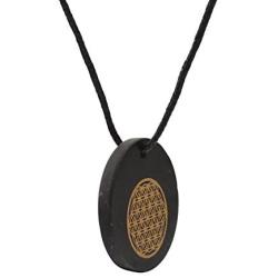 Heka Naturals Shungite Pendant Necklace, EMF Protection Pendant | Shungite Jewelry is Trendy and Used for Chakra and Energy Balancing