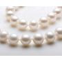 Pearl Strand Necklaces Freshwater Cultured Pearls Beaded Necklace for Women Brides Costume Wedding 6-7mm/7-8mm/8-9mm/9-10mm/10-11mm Pearl Jewelry Gift with Sterling Silver Clasp 18/20/36 Inches