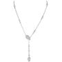 EVER FAITH Gothic Jewelry 2 Skull Cross Austrian Crystal Punk Y-Shaped Halloween Necklace